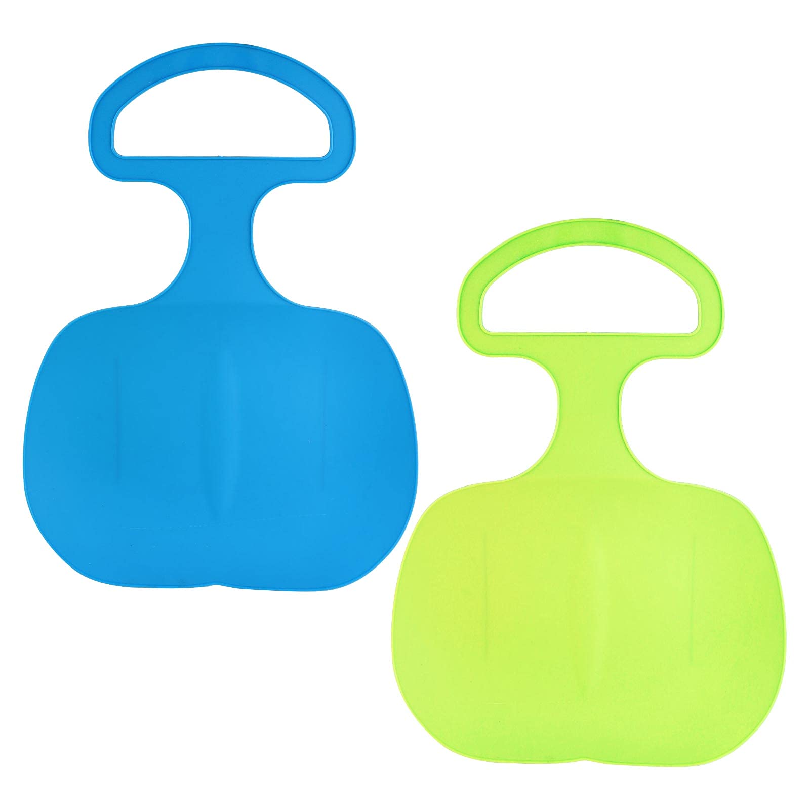 2 Pcs Snow Sled Board, 40 * 29cm Snow Sled Board with Handle Kids Heavy Duty Snow Sledge Protable Outdoor Winter Skiing Boards Snow Unisex And Also Sutiable for Children as Winter Pull Along Toy