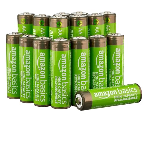 Amazonベーシック 充電池 単3形 ニッケル水素電池 大容量バッテリー 16本 2400mAh 1.2V くり返し最大400回 充電済