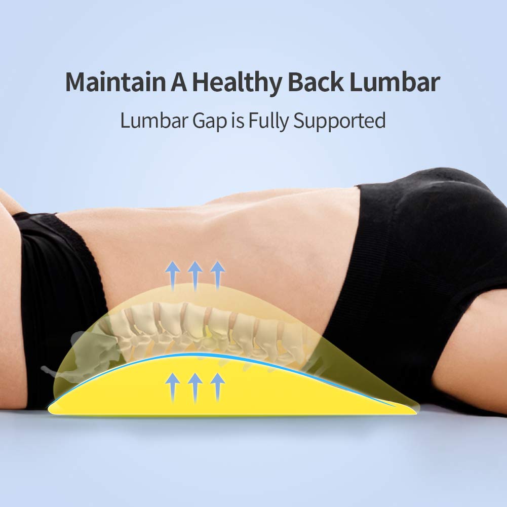 RESTCLOUD Lumbar Support Pillow for Sleeping Lower Back Support Pillow