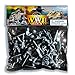 Sunjade 1/32 WWII German Infantry Plastic Figures (20 Gray) (Bagged)