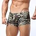 L'ASHER Men’s Sexy Camouflage Military Low Rise U Pouch Underwear Boxer Brief