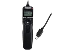 PHOLSY N10 Timer Remote Control Cable with Intervalometer for Nikon Z5, Z7-II, Z6, Z6-II, D750, D780, D7500, D7200, D7000, D5600, D5500, D5300, D3300, D610, D90, P7700, P7800, P950, Replaces MC-DC2