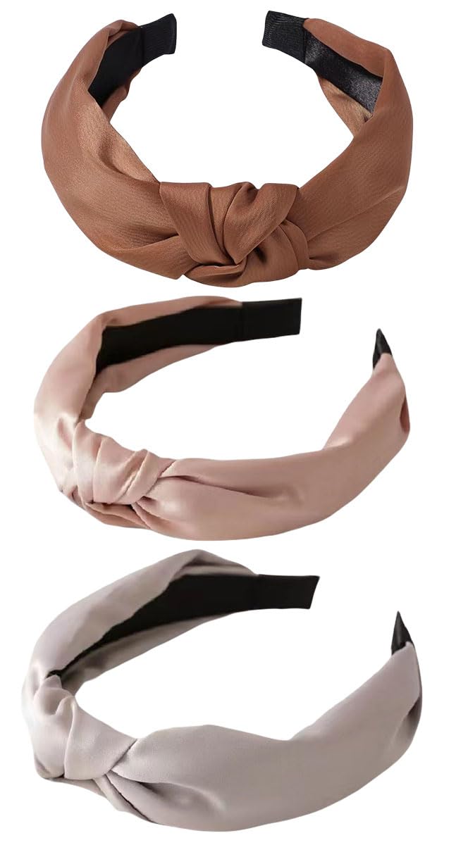 scicent Hair Band 3 Pcs Top Knot Headbands for Women Elegant Hair Accessories 11523 — image 1