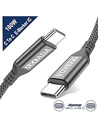 Akoada USB-C to USB-C 100W Cable 100W USB A Negro cable de audio