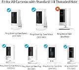 PAIKUU 2Pcs Ring Camera Wall Mount Adhesive Screwless 360° Adjustable view 5