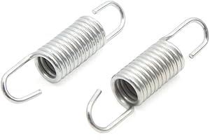 uxcell 2pcs 6cm Length Silver Tone Metal Motorcycle Brake Pedal Return Spring for GS125