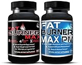Fat Burner Max AM/PM BUNDLE For Extreme Weight Loss That Works (120 Capsules) Natural Fat Burning Diet Pills For Men & Women