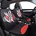 Red Leather & Gaberdine Butterfly Inspiration Car Seat Covers, Universal Car Seat Covers Full Set with Airbag Compatiable, Fit for Vehicles,Cars,Suvs,Vans (Black and Red)