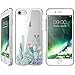 LUOLNH for iPhone 6 case,iPhone 6s Case with Flowers, Slim Clear Chrome Gold Floral Pattern Soft Flexible TPU Back Cover Case for iPhone 6/6s [4.7 inch] -Cactus Flower