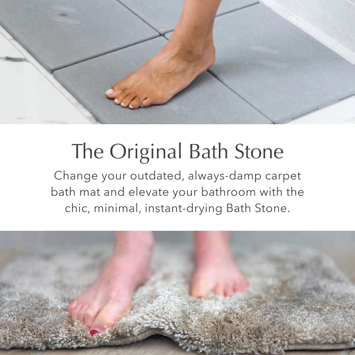 Dorai Home Large Bath Stone Luxury Bathmat Instantly Removes Water