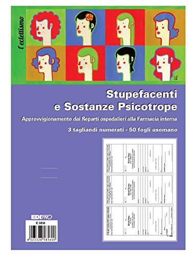 EDIPRO – E5856 – Versorgungsblock für Krankenhäuser mit Drogen und psychotropen Substanzen mit 3 nummerierten Abschnitten 50 Blatt f.to 22x29,7