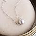 S.Leaf Cat Pearl Necklaces For Women Sterling Silver Cat Lovers Lady Gifts Opal Jewelry Pendant Collarbone Charm Necklace Best Friend Birthday Gifts for Women Trendy Sister Mom Wife Womens Her Friend Party(White_Pearl_Silver)