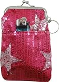 Star Studded Sequin Cigarette Purse with Lighter Holder (Assorted)