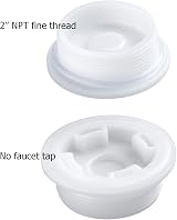 HUIKANGSHENG 5PCS 2 Inch Poly Drum Bung Cap Fine Thread Gasket 55 Gallon Plastic view 4