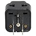 ANRANK U-U73590AK Universal EU UK AU to US USA Canada AC Travel Power Plug Adapter Converter Black