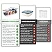 Reusable Silicone Food Storage Bags (1 Large 50 Oz + 3 Small 30 Oz) | Airtight Reusable Ziplock Bags BPA Free - Microwave, Freezer and Dishwasher Safe | Food Grade Zip Top Containers