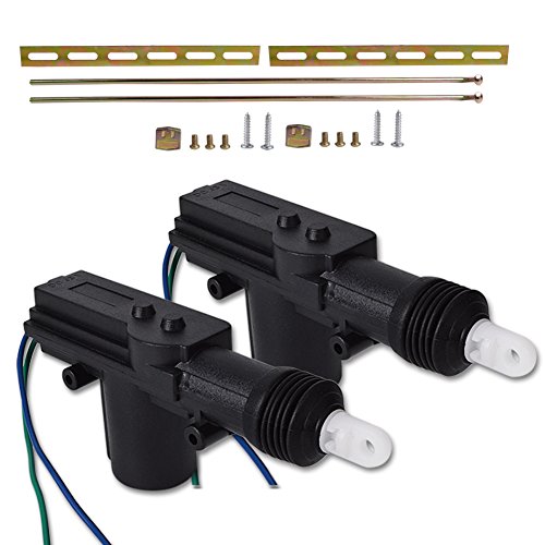 runmade Universal High Car Power Heavy Duty High Power Door Lock Actuator 12V (2 Pack, Black)