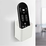 Vilgftyiet Remote Control Wall Mounted Holder - White ABS Organizer view 2