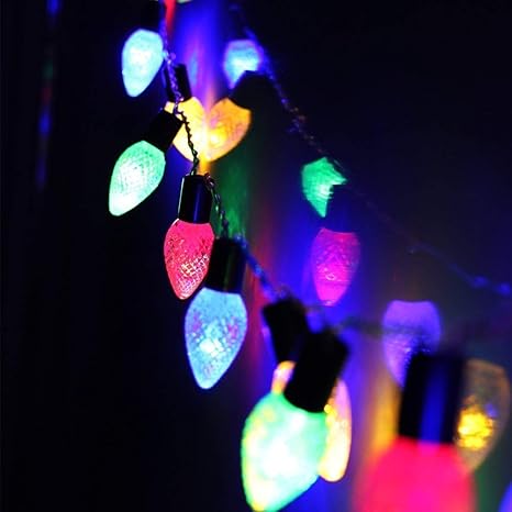 Buy Cone Battery Operated Led Christmas Lights 2 Work Modes Rgby