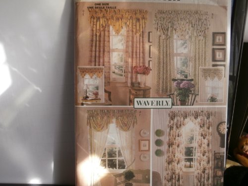 Butterick 3323 Sewing Pattern Window Treatments Curtains Valences