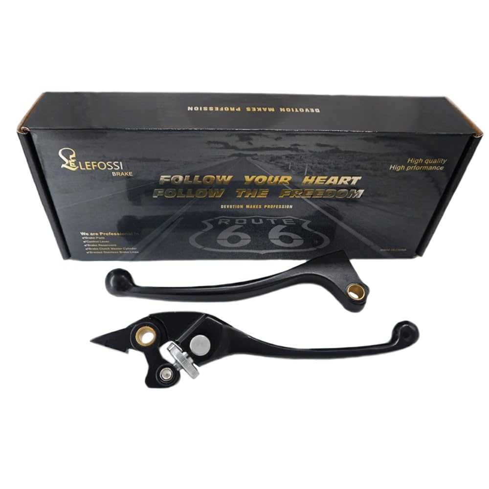 LE LEFOSSI Motorcycle Replacement Brake Clutch Hand Lever Compatible with Honda CBR 600 F1/F2/F3/F4/F4i 1987-2007 CBR 900 RR 1993-1999 CB 900 919 Hornet 2002-2006 CB 600 Hornet 1998-2006 Black
