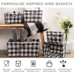DII Farmhouse Chicken Wire Storage Baskets with