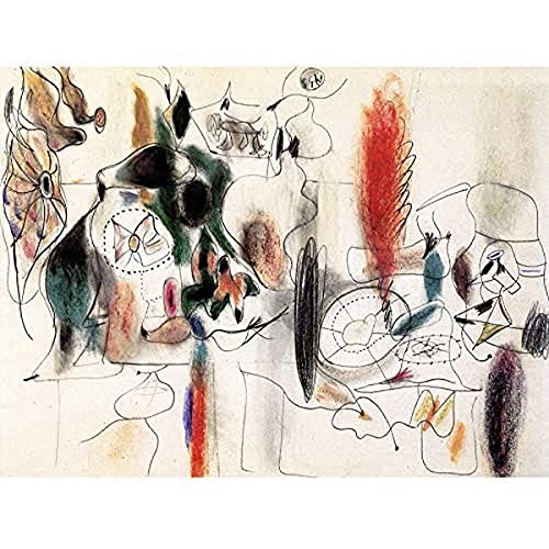 Gorky Arshile Composition II Expressionist Painting Art Print Canvas Premium Wall Decor Poster Mural