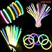 300 Glow Sticks Bulk Party Supplies - Halloween Glow in The Dark Fun Party Pack with 8