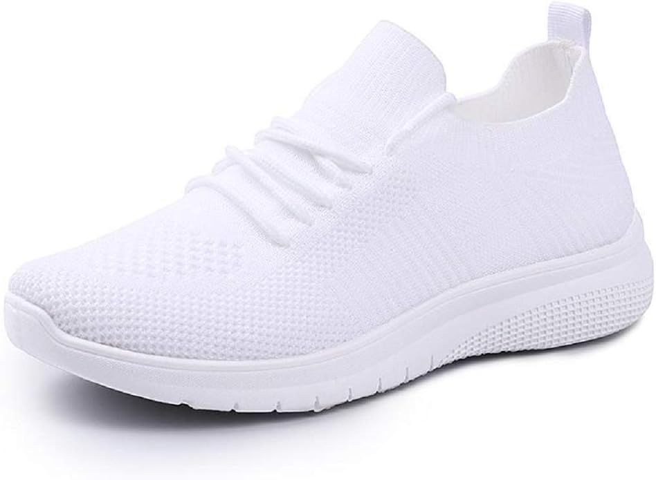 Women Lightweight Walking Shoes Ladies Lace Up Sneakers Mesh Go Running