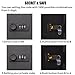 Luditek Key Cabinet with Combination Lock, 48 Key Storage Cabinet, Wall Mount Key Organizer Cabinet, Black Key Organizer Box, Security Key Lock Box, Steel Key Box with Code and Free Key Tags