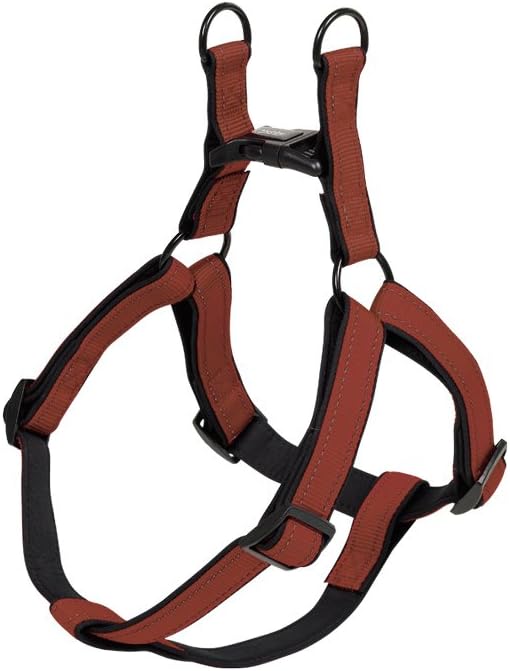 Nobby Classic Reflect Soft Harness, 50-72 cm, Terracotta/Black, 50 - 72 cm
