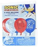 Sega Sonic The Hedgehog Assorted Colors Latex Balloons, Party Favor