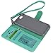 Arae Case for iPhone 6s / iPhone 6, Premium PU Leather Wallet case [Wrist Strap] Flip Folio [Kickstand Feature] with ID&Credit Card Pockets for iPhone 6s / 6 4.7 inch (Green)