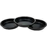 Savagrow 3pcs 6inch Non-Stick Bakeware Deep Pizza Pan Aluminum Baking Pan for Cafe Oven Bakeware & Home Kitchen
