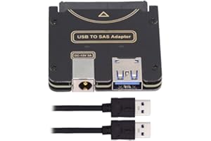 cablecc SFF-8482 SAS 29Pin to 5Gbps USB 3.0 Hard Disk Drive Raid Adapter with Chipset and Power Port (Need 12V/3A Power Suppl