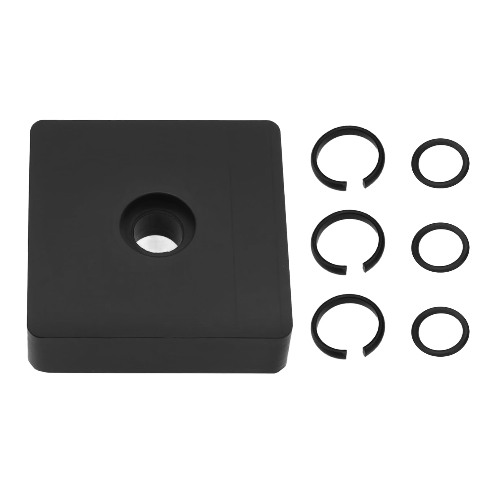 eMagTech 1 Set Impact Wrench Retaining Ring Kit 3/8 Impact Socket Retaining O-Ring Compatible with Milwaukee 0.32x0.05 Inch Black