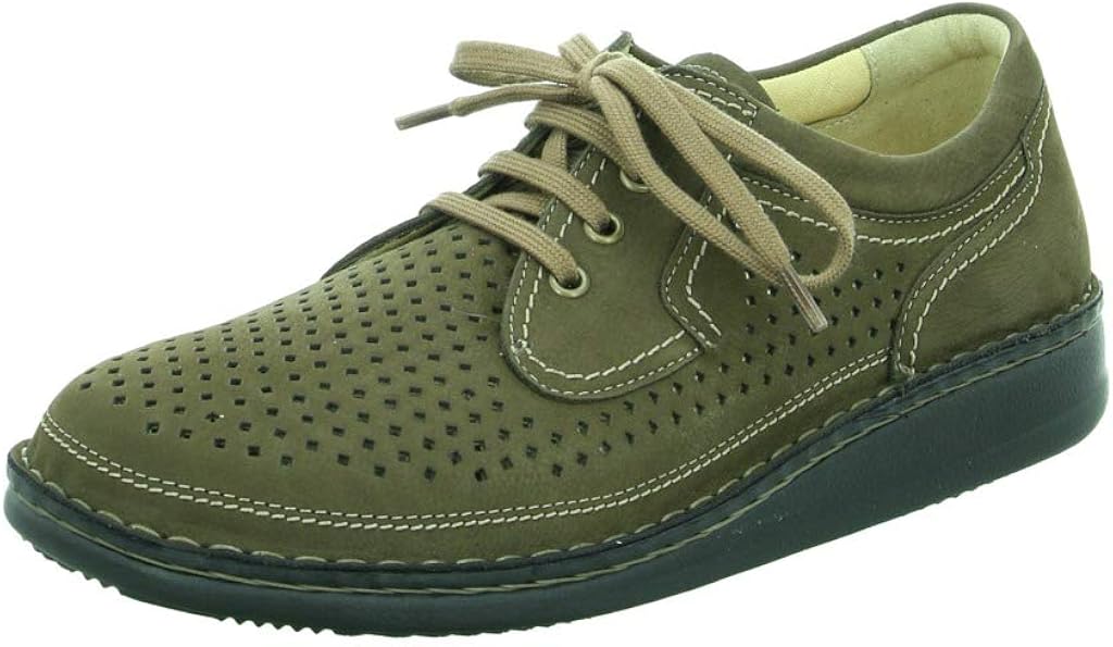 Finn Comfort Mens 1009 Baden Brown Nubuck Shoes 7.5 US