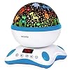 Moredig-Baby-Projector-with-Timer-and-Remote-Built-in-12-Light-Songs-360-Degree-Rotating-8-Colorful-Lights-Romantic-Night-Lighting-Lamp-for-Birthday-Parties-Bedroom-Blue-White