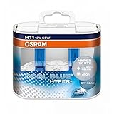 OSRAM H11 Cool Blue Hyper+ (CBH+) 64211CBH+ bulbs - Pack of 2 by ALI
