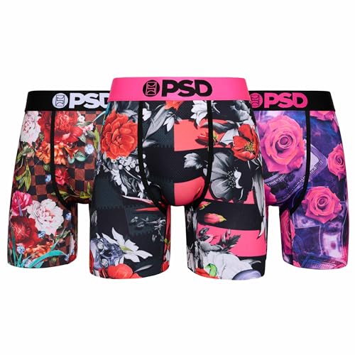 PSD Underwear Mens Boxer Briefs - Floral High 3
