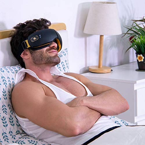 Ojos dispositivo de masaje eléctrica Reduzca Ojo oscuros anillos, calor/música y aire Compresión Tres modos Ojo Cuidado Mejora el Dormir