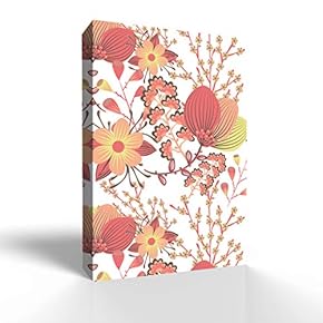 Canvas Wall Art Flower Colorful Watercolor Canvas Painting Wall Poster Decor for Living Room Wooden Framed Home Decorations - 12x18 inches