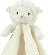 CREVENT Cozy Plush Security Blanket Lovey Baby Ivory Sheep 34x34 cm view 4