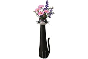 Handcrafted Quirky Cat Vase, Quirky Cat Vase, Whimsical Ceramic Ca T Flower Va Se, Funny Cats Flower Vases Ornaments, Funny K