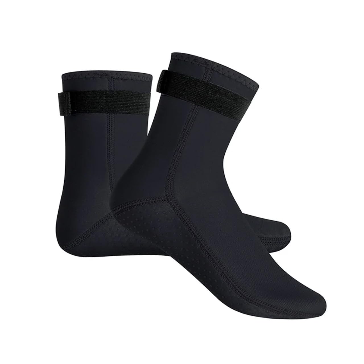 pdodo Premium Neoprene Socks for Men and Women - 3mm Warmth, Slip Resistance and Durability for Diving, Snorkeling, Surfing and More Ultimate Water Sports Comfort, Black wear-resistant, L