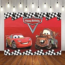 Botong 7x5ft Cartoon Car Birthday Party Themed