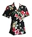 Made in Hawaii ! Women's Hibiscus Floral Hawaiian Aloha Camp Shirt