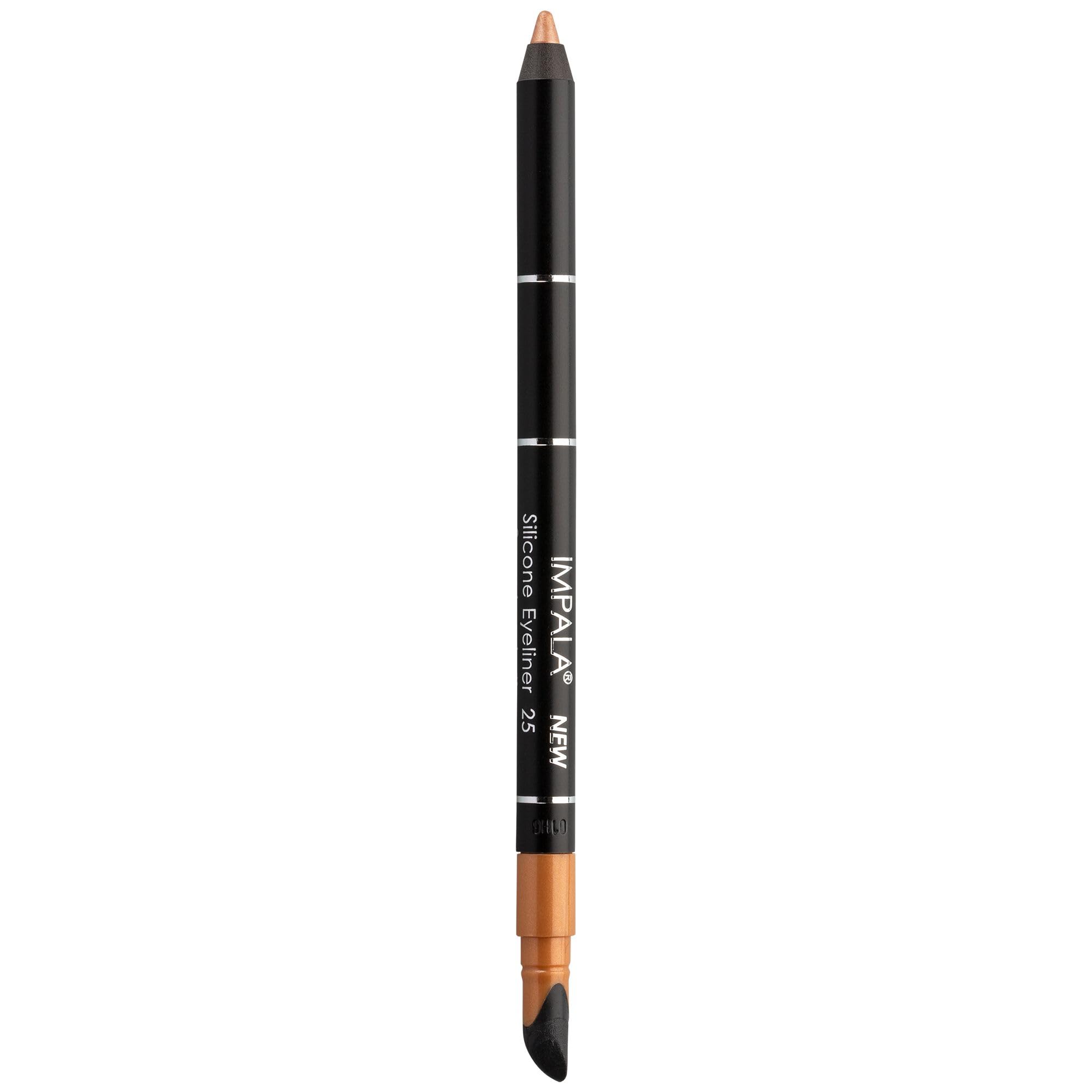 IMPALA | Waterproof Eyeliner with Silicone, Rose Gold Metallic Color No. 25 | Defined Line or Smudged Effect | Easy-to-Apply Creamy Texture | Intense, Long-Lasting, and Water-Resistant Color