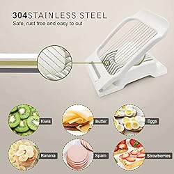 Kjfeoiye Egg Slicer, Egg Slicer for Hard Boiled