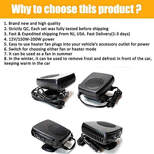Fltaheroo 2 in 1 Auto Heater Luchtkoeler Ventilator Voorruit Demister 24 V Ontdooster Elektrische Verwarming Draagbare… - Afbeelding 7